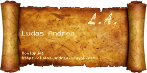 Ludas Andrea névjegykártya